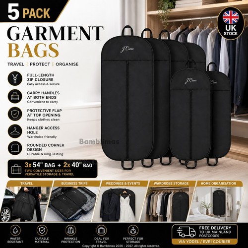 Set black garment bags - black,