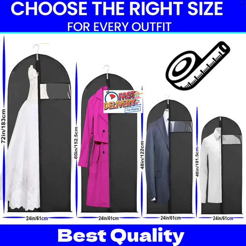 Zip hanging garment - up,