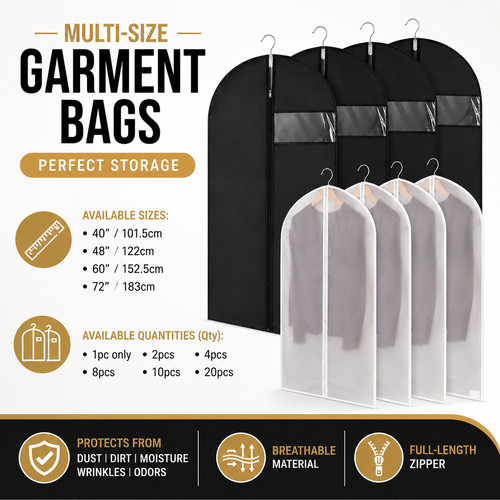 Garment bags with zip ntek - bags,