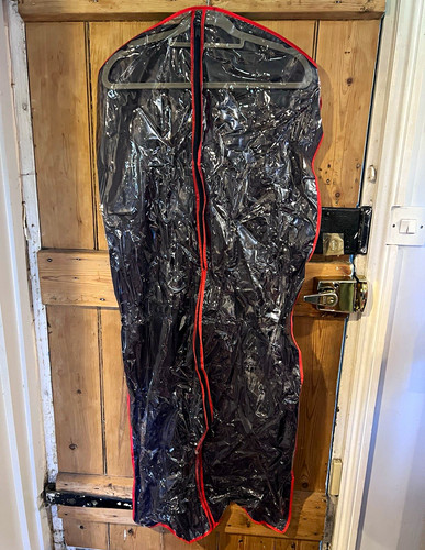 Black suit garment - black,