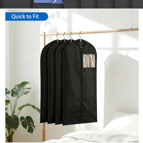 Pack black garment bags - garment,